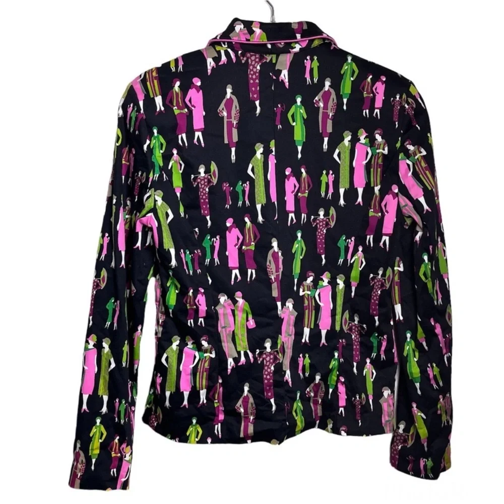 RUSSELL KEMP Fashion Plates Novelty Print Blazer